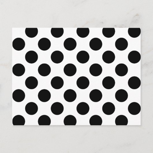 Zwarte stippen briefkaart (Voorkant)