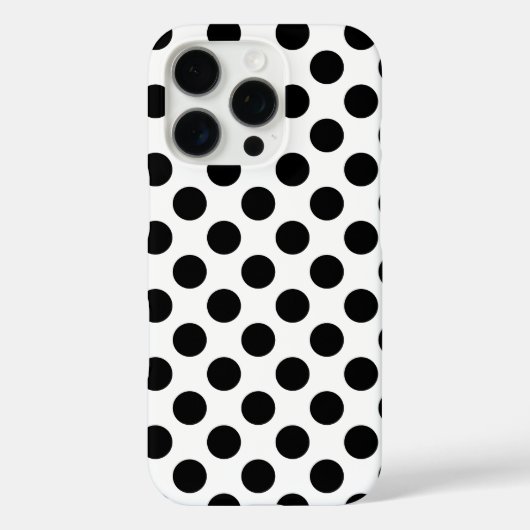 Zwarte Stippen Case-Mate iPhone Case (Achterkant)
