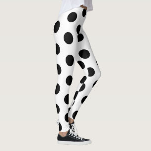 Zwarte Stippen Meisjesachtig Modieus Fashionabel Y Leggings