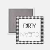 Zwarte Stippen Vaatwasser Magneet (Voorkant / Achterkant)