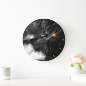 Zwarte stoomtrein grote klok (Huis)