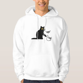 Zwarte stoute Kat Hoodie
