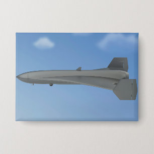 Zwarte straalaangedreven militaire drone button