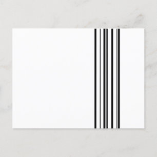 Zwarte strepen briefkaart