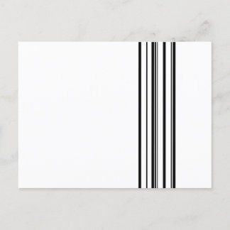 Zwarte strepen briefkaart