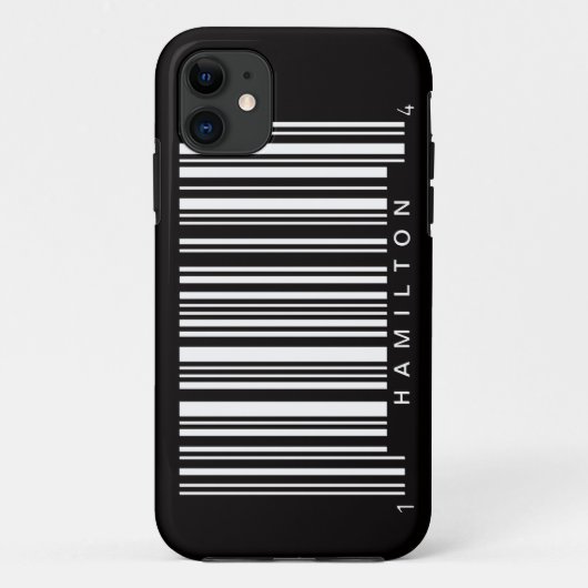 zwarte strepen streepjescode Case-Mate iPhone case (Achterkant)