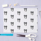 Zwarte strik Franse Bruidsdouche Mon Cherie Tissuepapier (Craft)