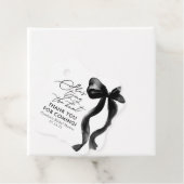 Zwarte Strik Trouwfeest Bruidsfeest Bedankjes Labels (In situ)