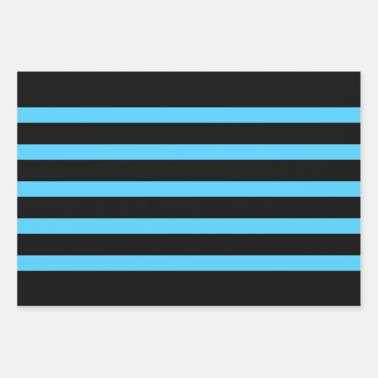 Zwarte Stripes patroon aangepaste achtergronden Inpakpapier Vel (Voorkant 2)