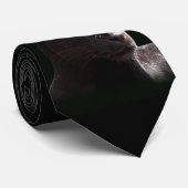 Zwarte Stropdas (Opgerold)