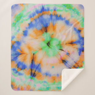 Zwarte stropdas kleurstof, Grungy . Sherpa Deken