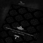 zwarte Stropdassen diamant Bedankkaart