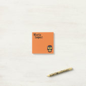 Zwarte Suiker Schedel Post-it® Notes (Op bureau)