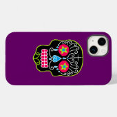 Zwarte Suikerhuid Case-Mate iPhone Case (Achterkant (horizontaal))