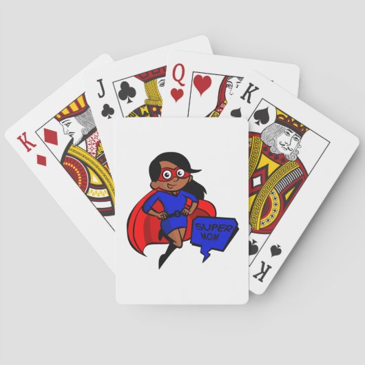 zwarte supermam speelkaarten (Achterkant)