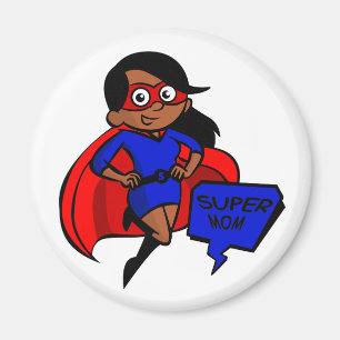 zwarte supermama magneet