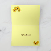 Zwarte Susans Hartelijk dank Bedankkaart (Binnen)