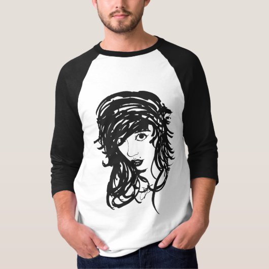 zwarte t-shirt (Voorkant)