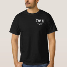 Zwarte T-shirt met moderne minimalistische tekst '