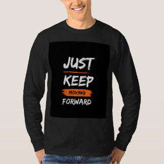Zwarte T-shirt met volle mouw