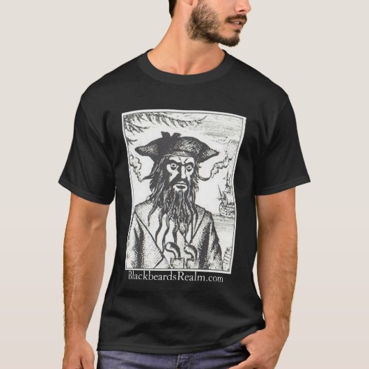 Zwarte T-shirt van Blackbeard (Voorkant)