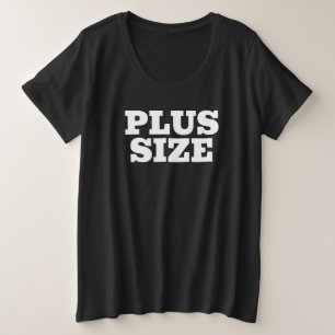 Zwarte t-shirt voor vrouwen in grote maten