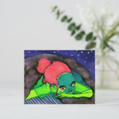 Zwarte tas 1 briefkaart (Staand voorkant)