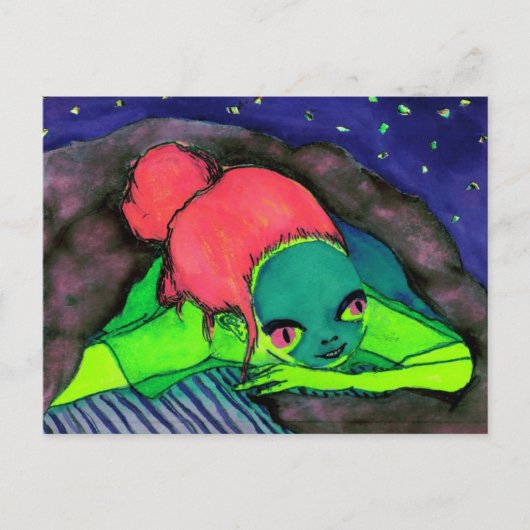 Zwarte tas 1 briefkaart (Voorkant)