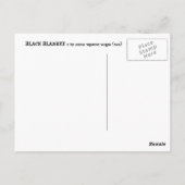 Zwarte tas 2 briefkaart (Achterkant)