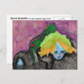 Zwarte tas 3 briefkaart (Voorkant / Achterkant)