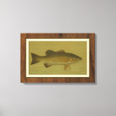 Zwarte tas op een groene achtergrond canvas afdruk (Voorkant)