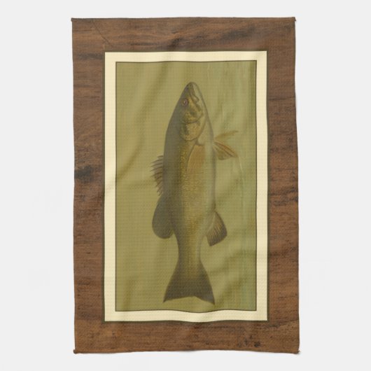 Zwarte tas op een groene achtergrond theedoek (Verticaal)