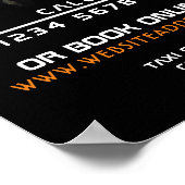 Zwarte taxi Adverteren Poster (Hoek)