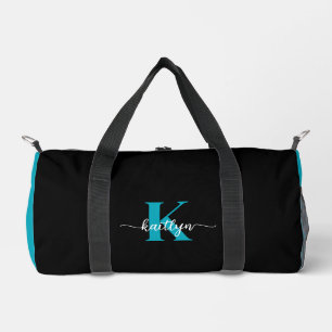 Zwarte Teal Monogram Plunjezak