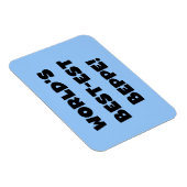 Zwarte Tekst Best-est Beppe T-shirts en geschenken Magneet (Rechterzijde)