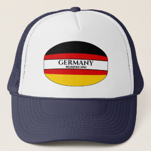 Zwarte tekst Duitsland herenigd vlag 1990 Trucker Pet
