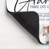 Zwarte tekst | Grootkinderen maken de Grote Foto v Muismat (Hoek)