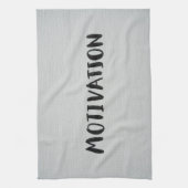 Zwarte tekst keukenhanddoek (Verticaal)