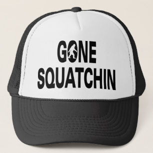 Zwarte tekst met one squatchin trucker pet