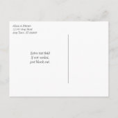 Zwarte tekst Opslaan de aankondiging van het Afstu (Achterkant)