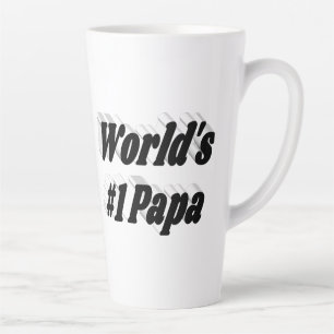 Zwarte tekst Papa Latte Mok