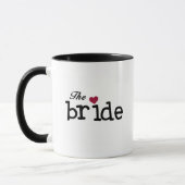 Zwarte tekst The Bride Tshirts and Gifts Mok (Links)
