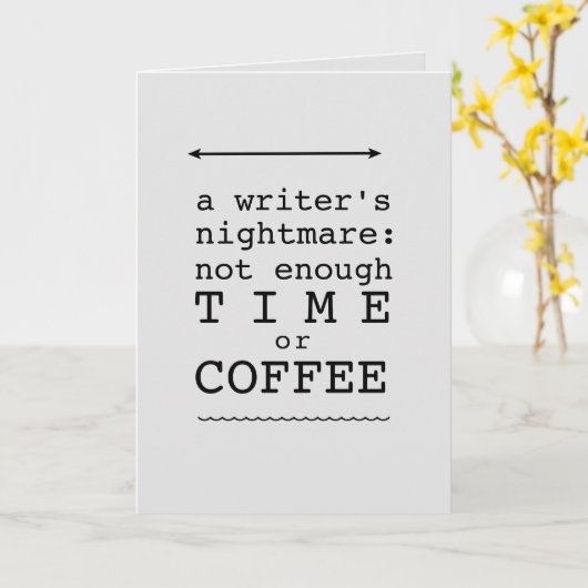 Zwarte tekst van de Nightmare Witty van een schrij Kaart (Gele Bloem)