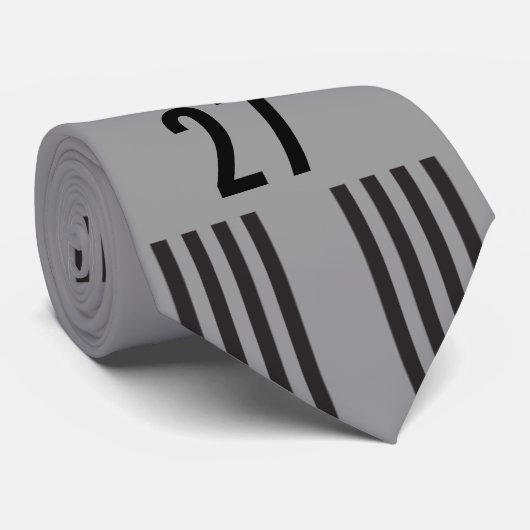 Zwarte tekst van het loopbaanStropdas Stropdas (Opgerold)