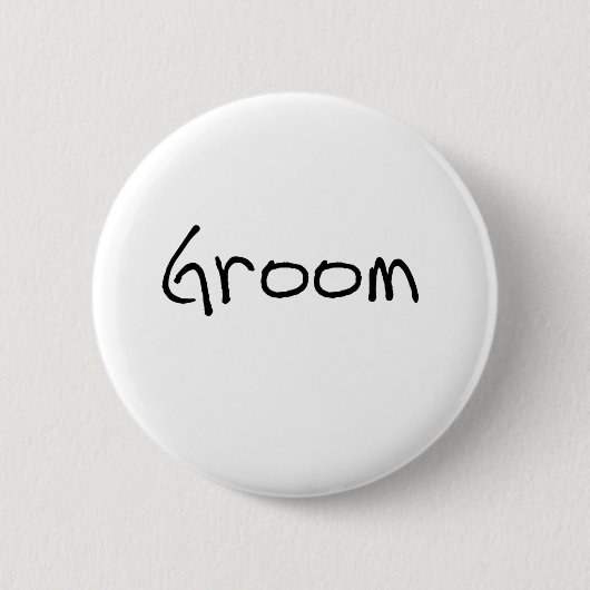 Zwarte tekstruimte ronde button 5,7 cm (Voorkant)