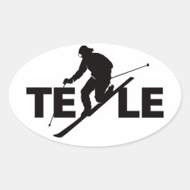Zwarte TELE Logo Sticker