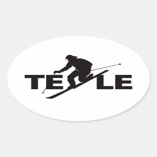 Zwarte TELE Logo Sticker