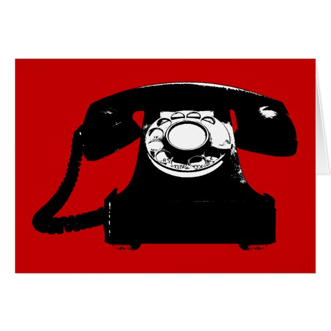 zwarte telefoon (Voorkant Horizontaal)