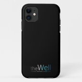 Zwarte telefoonbehuizing met The Well logo Case-Mate iPhone Case (Achterkant)