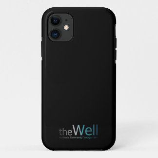 Zwarte telefoonbehuizing met The Well logo iPhone 11 Hoesje